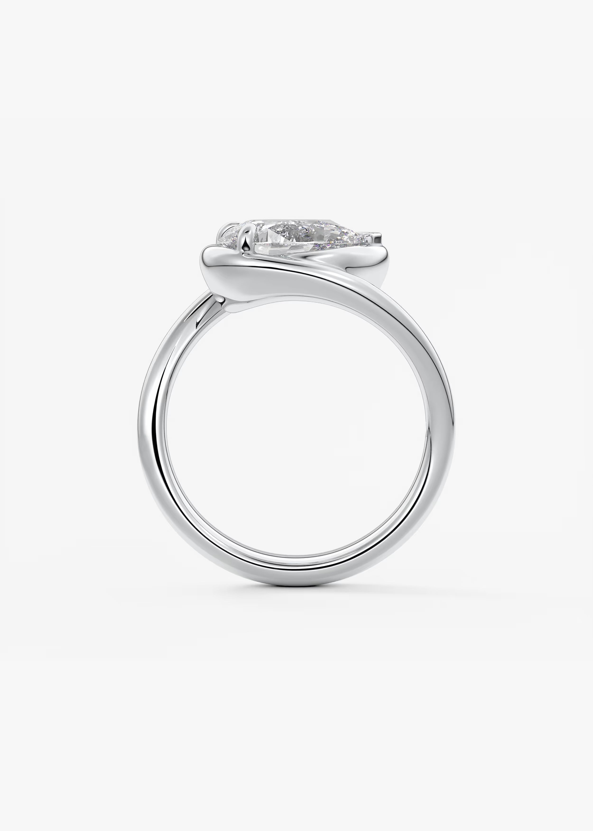 The Flow – Pear Engagement Ring