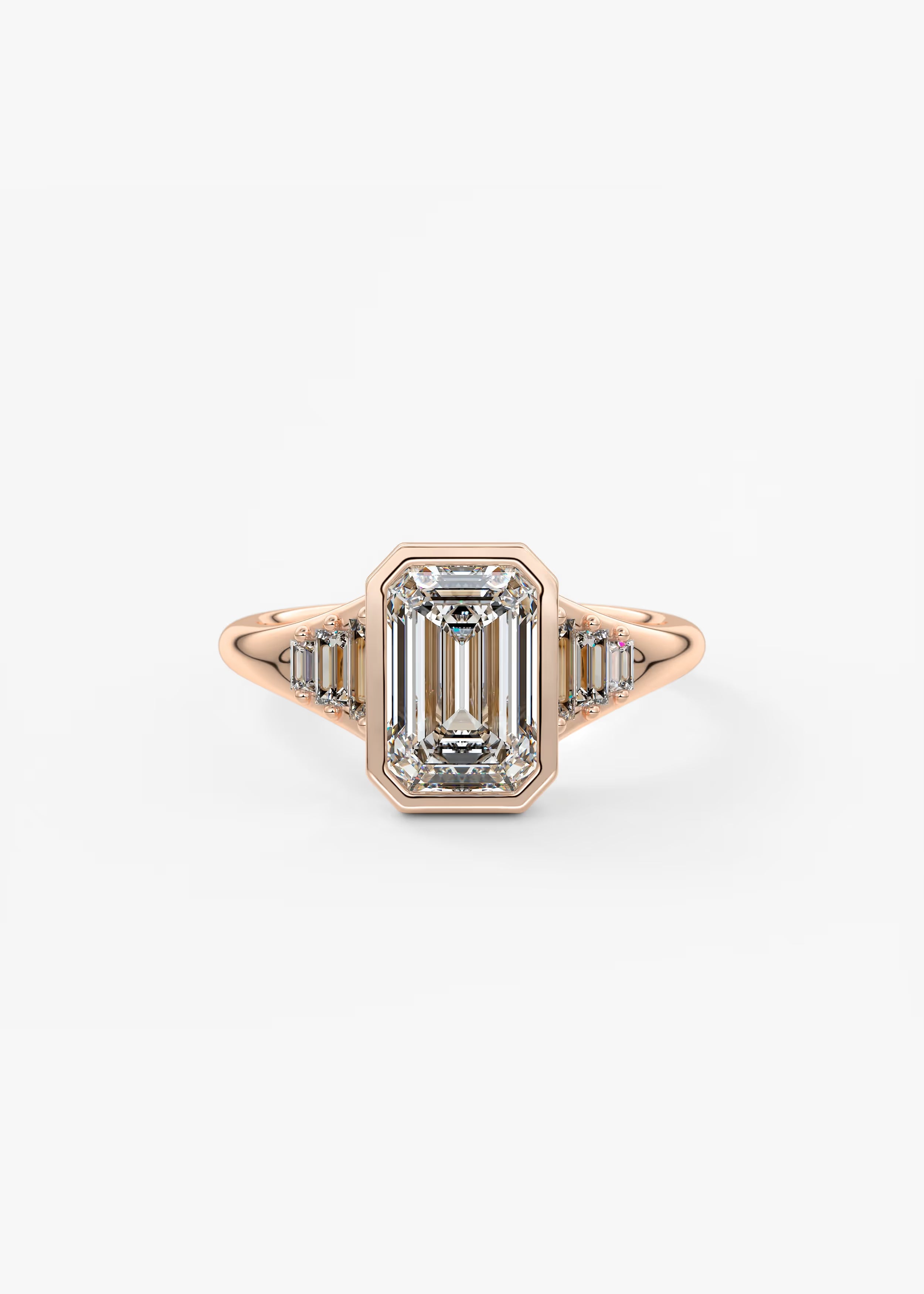 Véda Emerald Heirloom – Seven-Stone Graduated Baguette Ring