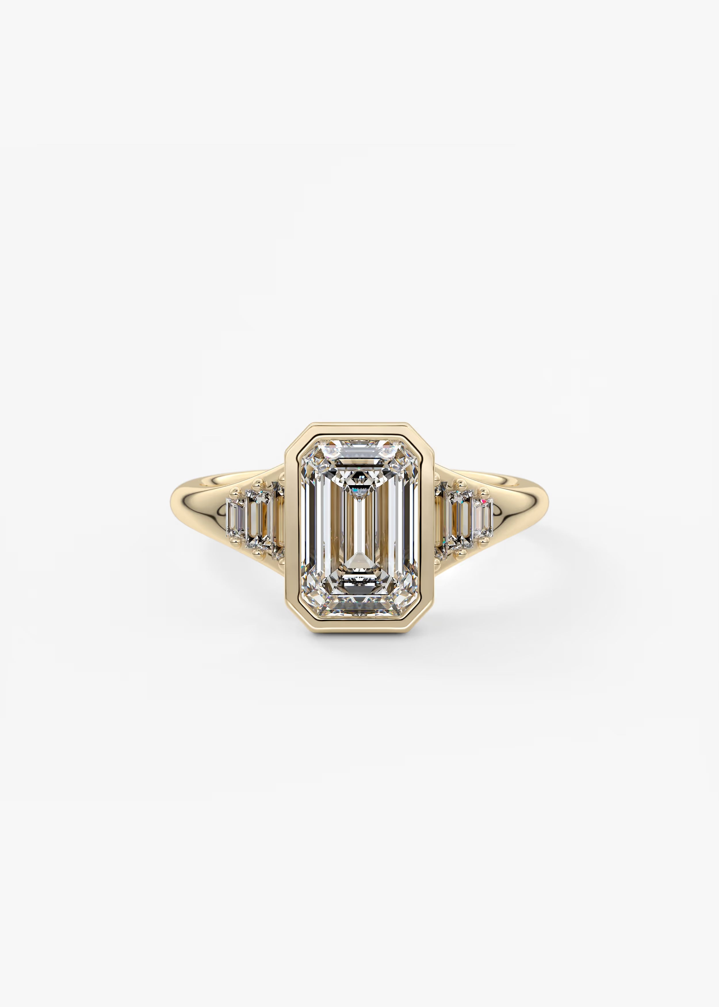 Véda Emerald Heirloom – Seven-Stone Graduated Baguette Ring