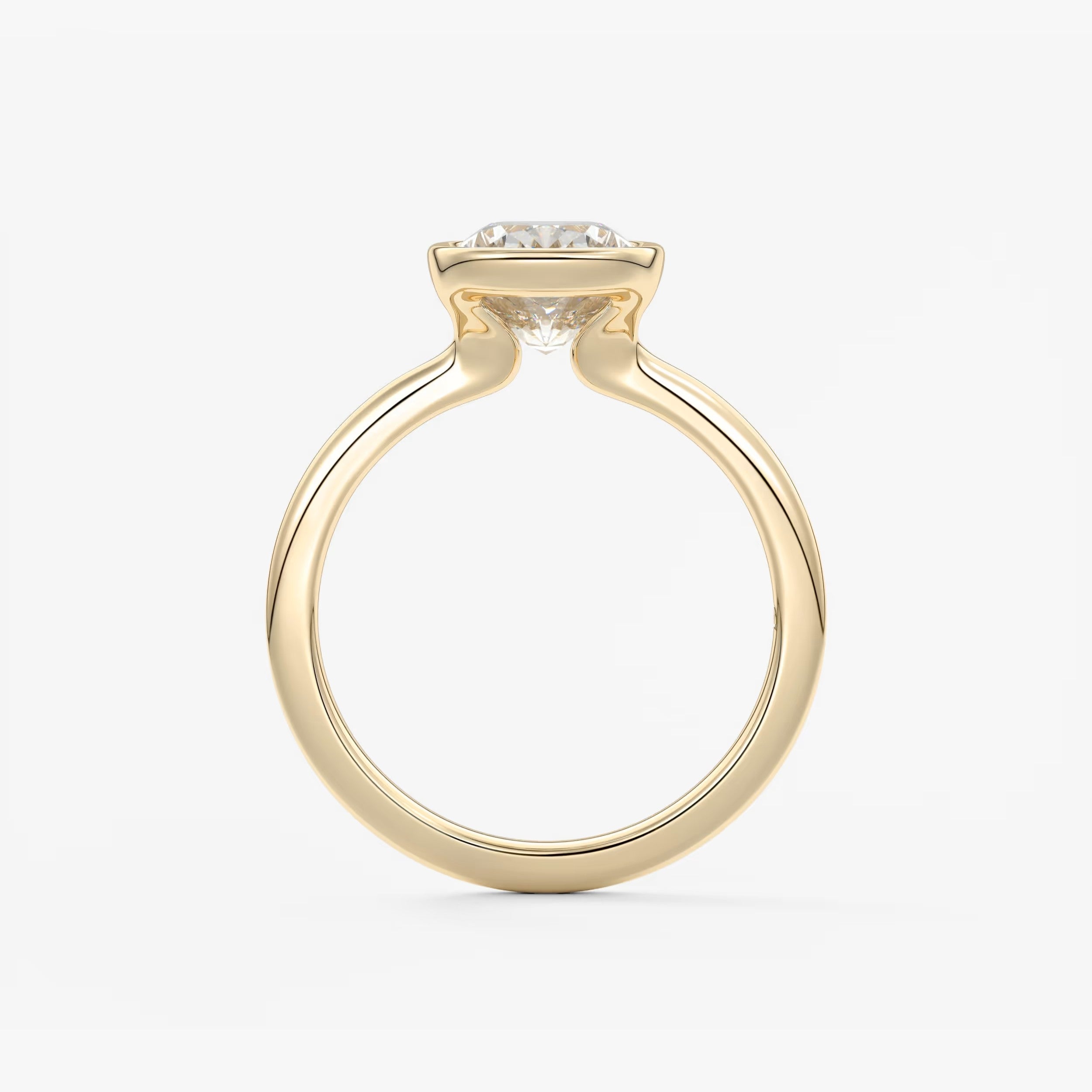 Veda Elongated Cushion Engagement Ring - Lab Diamond or Moissanite
