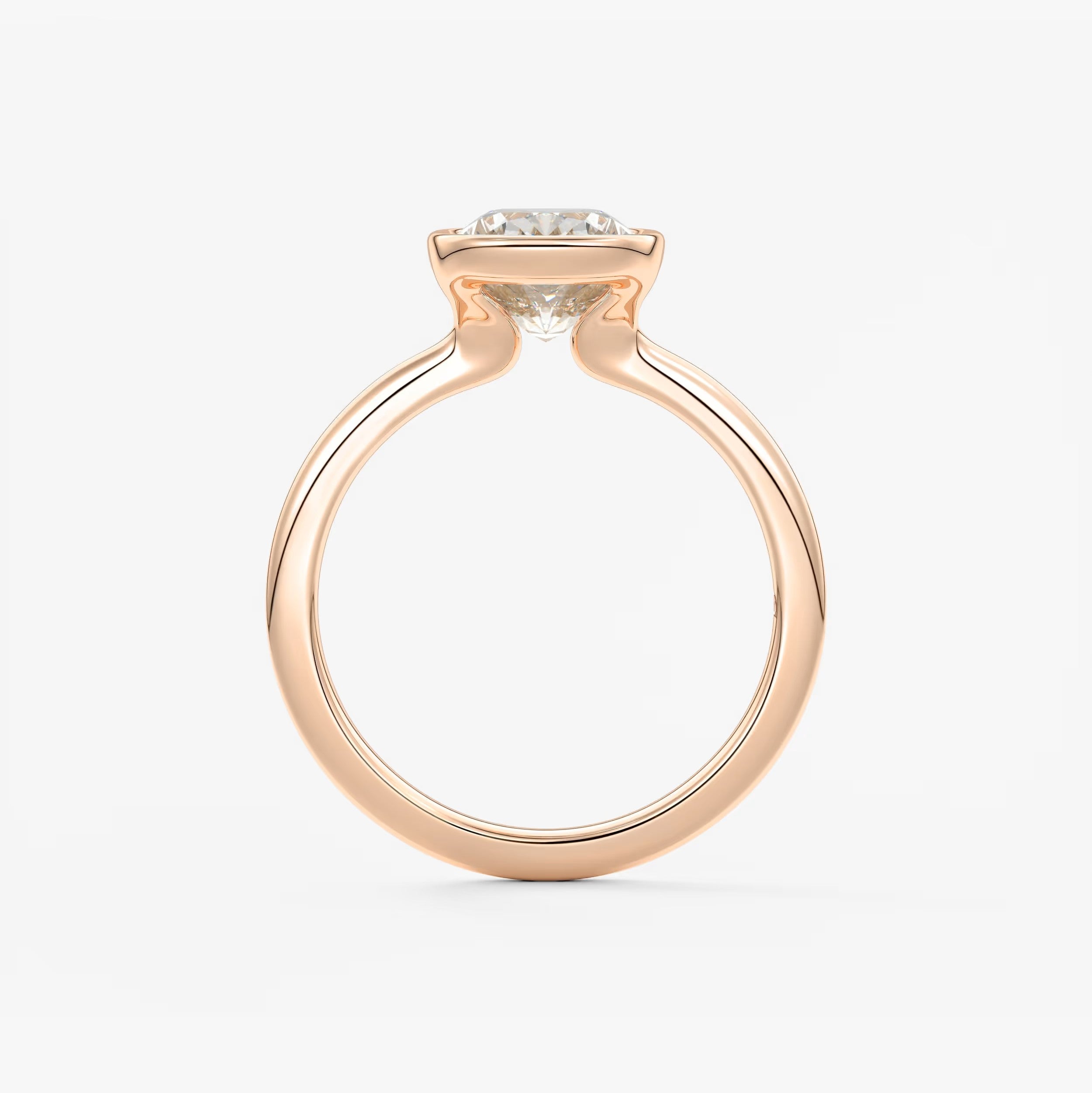 Veda Elongated Cushion Engagement Ring - Lab Diamond or Moissanite