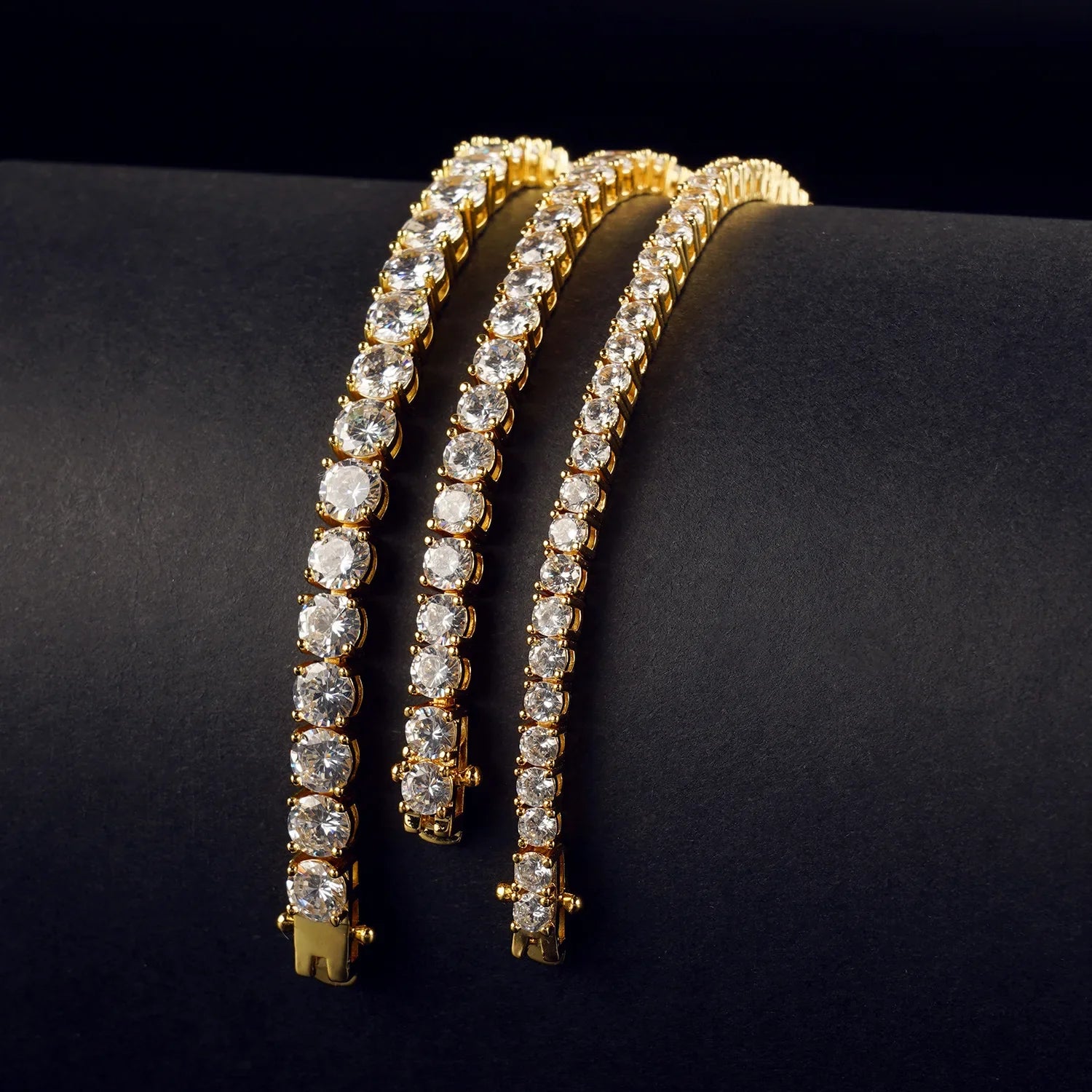 Custom made moissanite tennis necklace – 4 prong | diamond lab australia