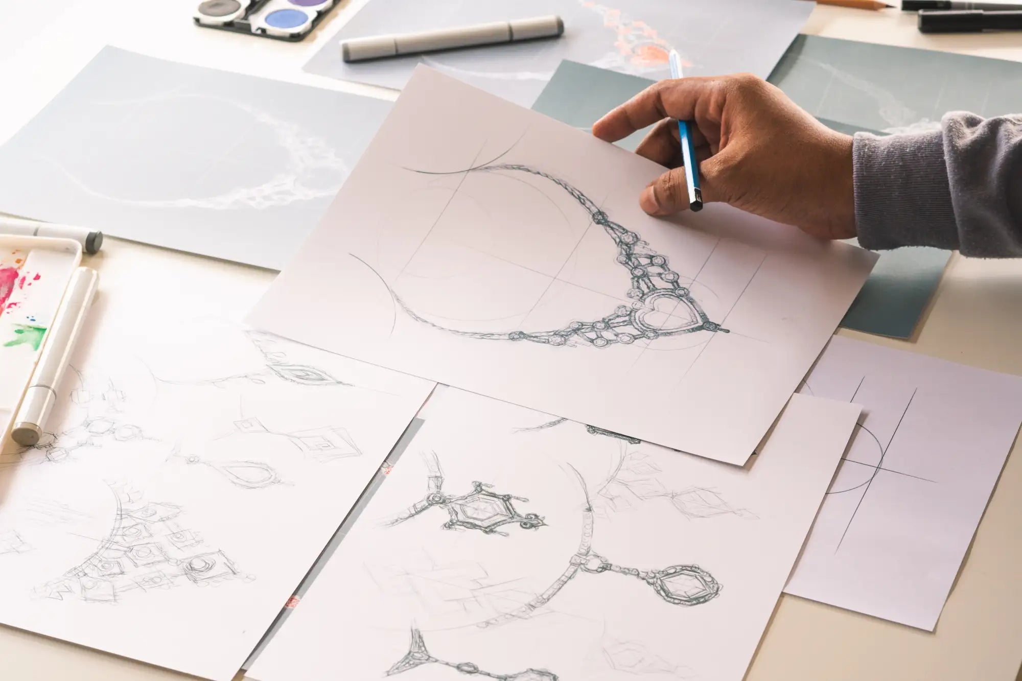 jewellery custom design process at diamond lab