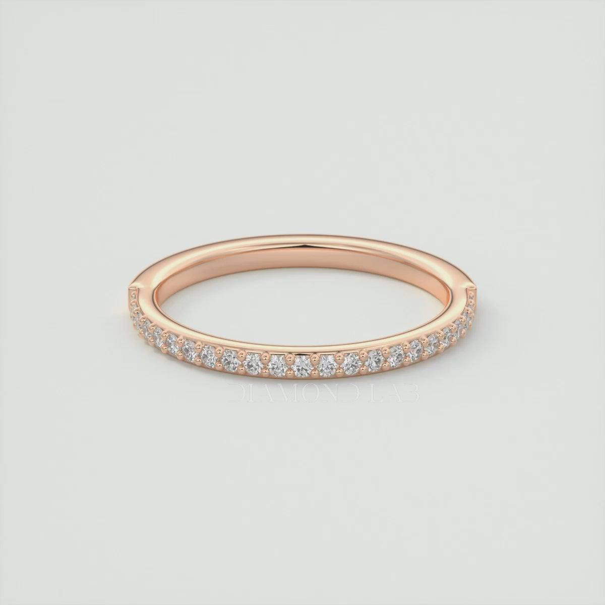 Lunara 1.5mm Half Eternity Band – Lab-Grown or Natural Diamonds