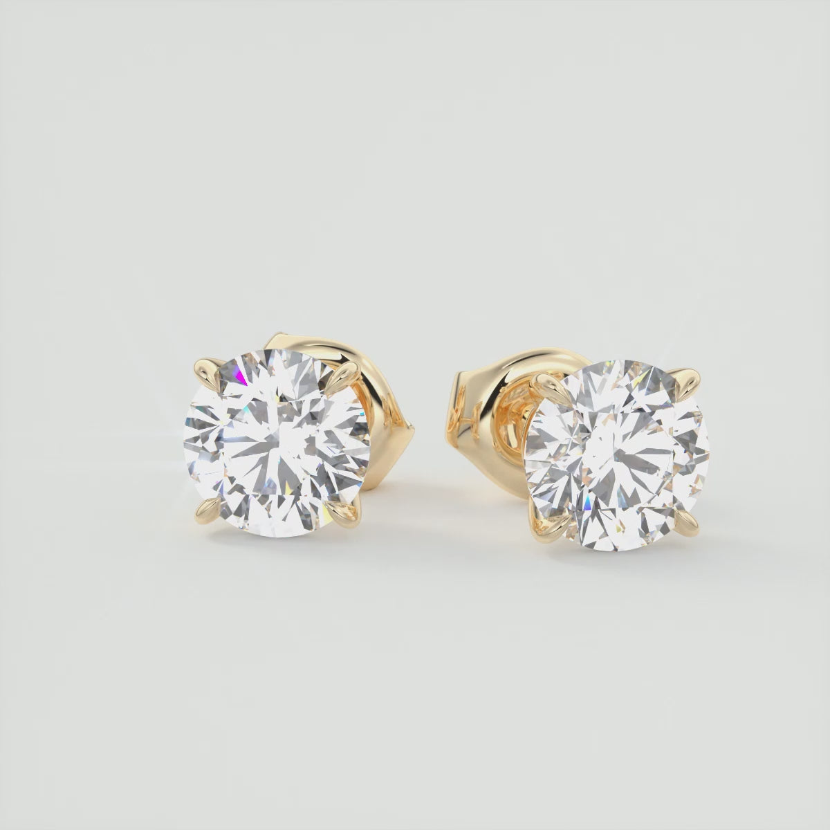 Majestic Brilliance Cathedral Stud Earrings