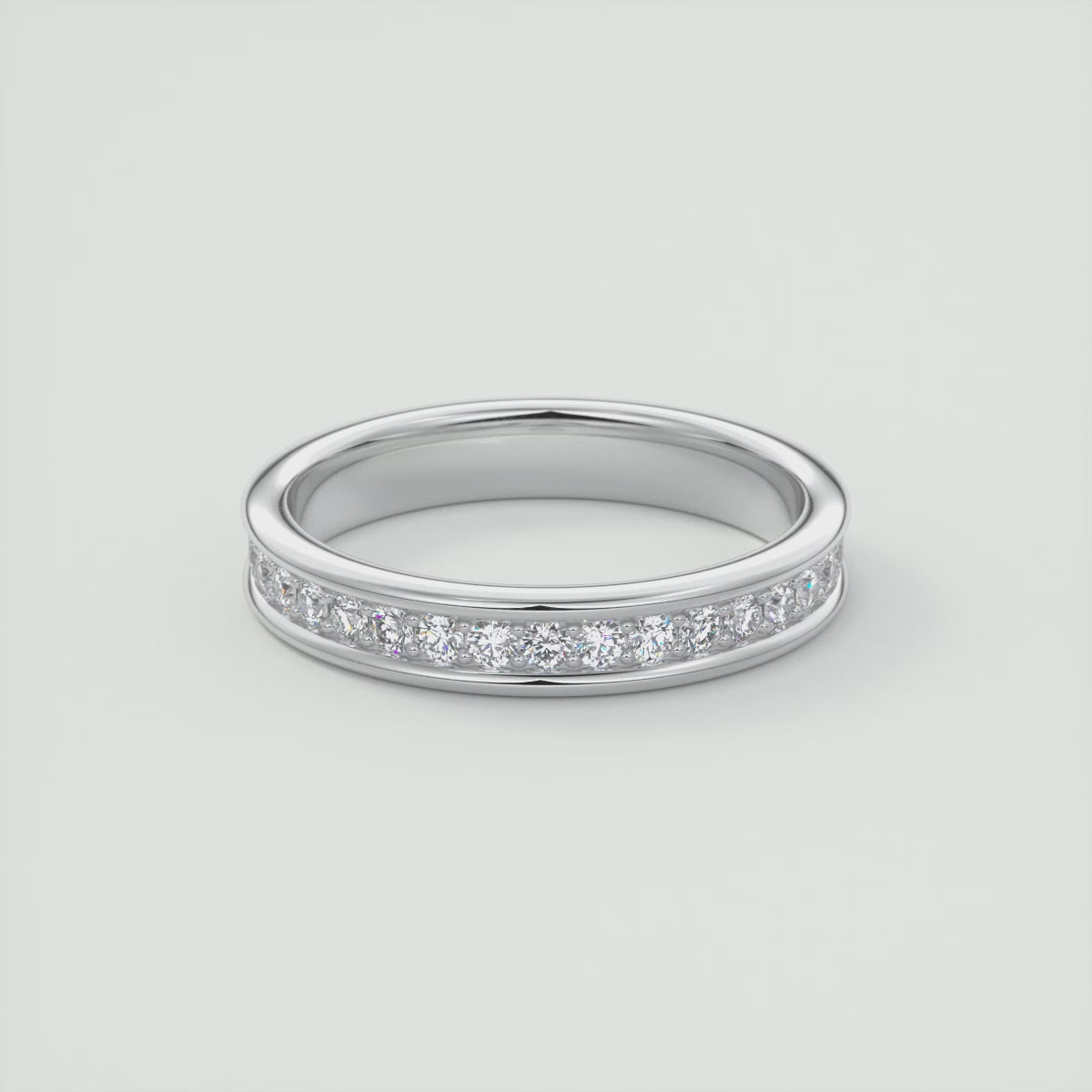 Cressida Channel-Set Wedding Band – Lab-Grown or Natural Diamonds