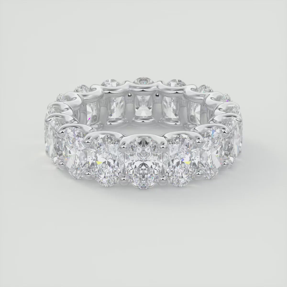 Aurelia Oval Eternity Band 6.3mm – Lab-Grown or Natural Diamonds