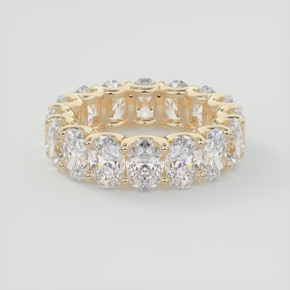 Aurelia Oval Eternity Band 6.3mm – Lab-Grown or Natural Diamonds