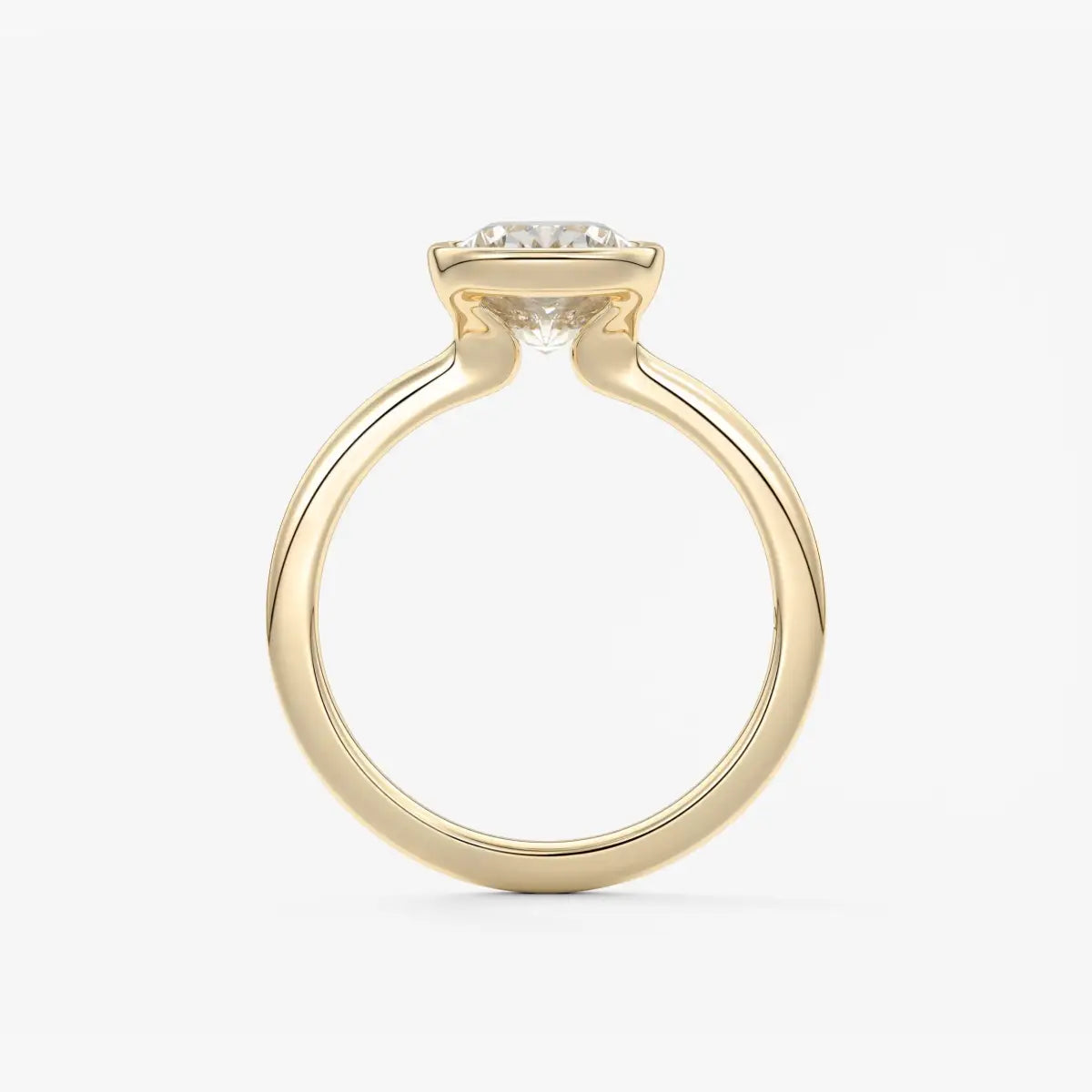 Custom made veda elongated cushion engagement ring lab diamond or moissanite|