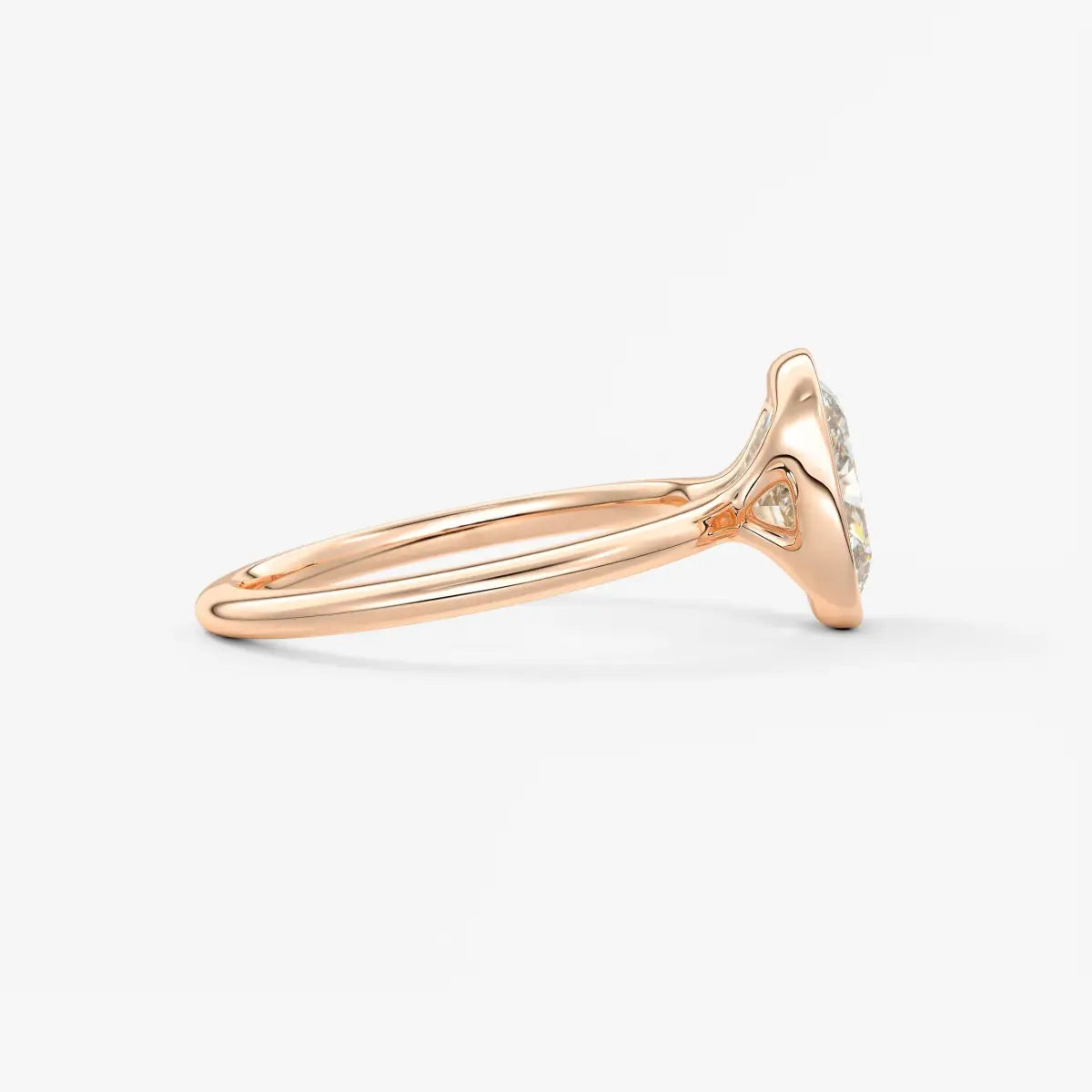 Custom made veda elongated cushion engagement ring lab diamond or moissanite|