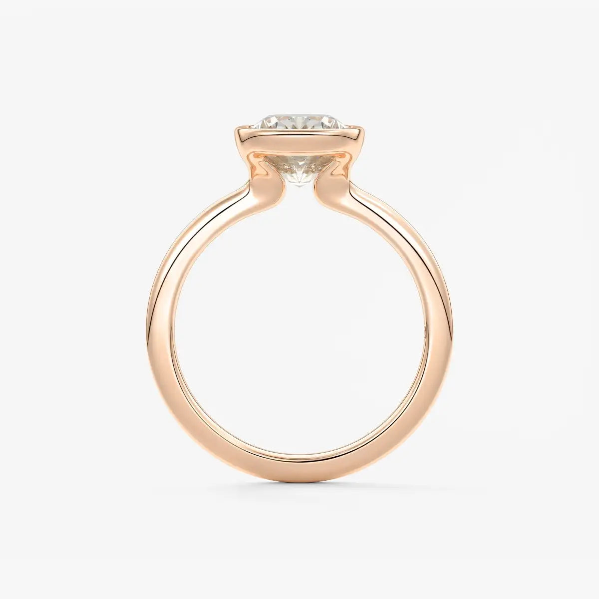 Custom made veda elongated cushion engagement ring lab diamond or moissanite|