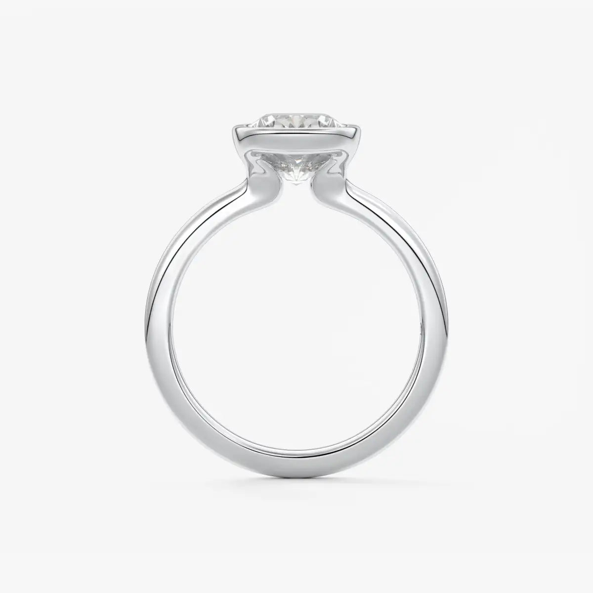 Custom made veda elongated cushion engagement ring lab diamond or moissanite|