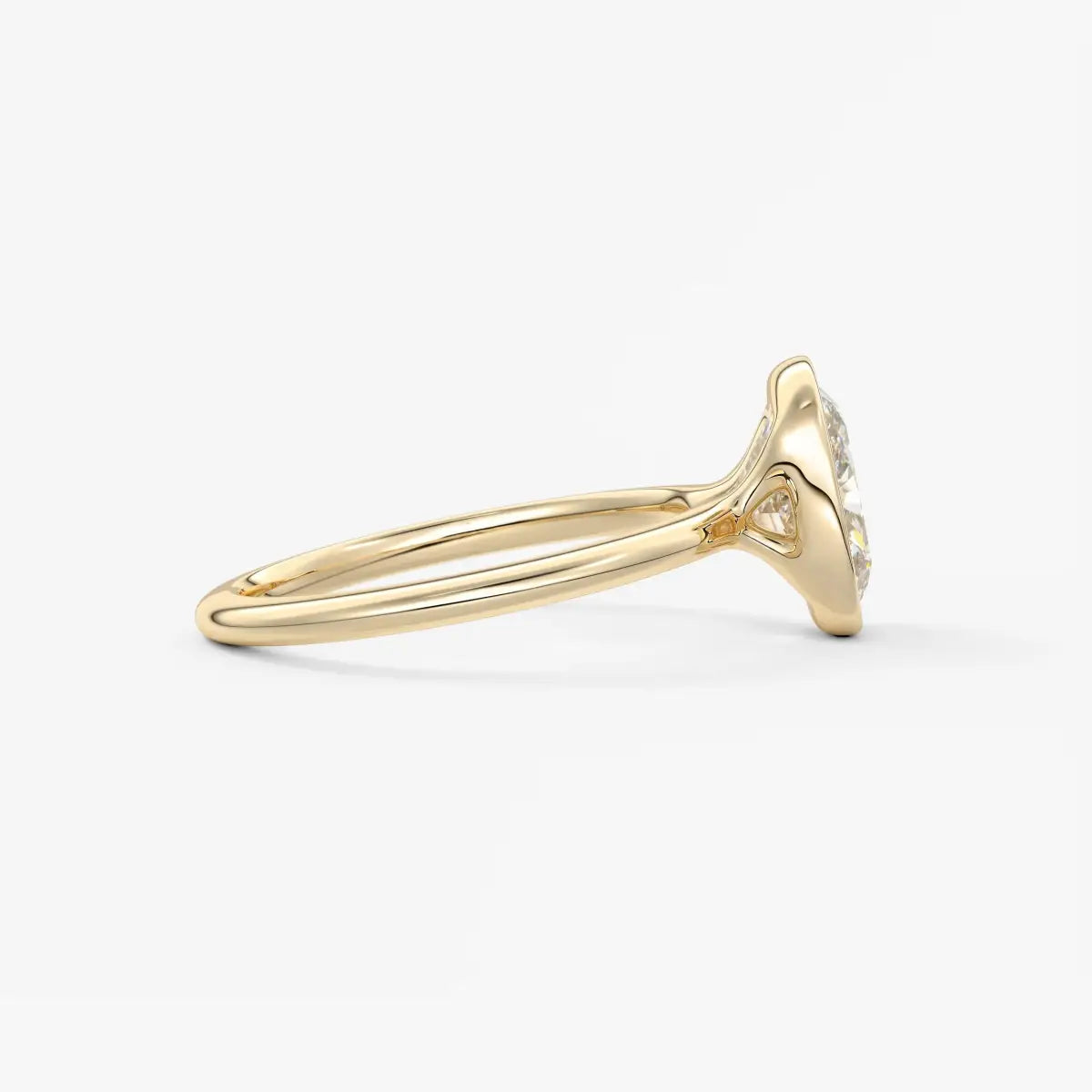 Custom made veda elongated cushion engagement ring lab diamond or moissanite|