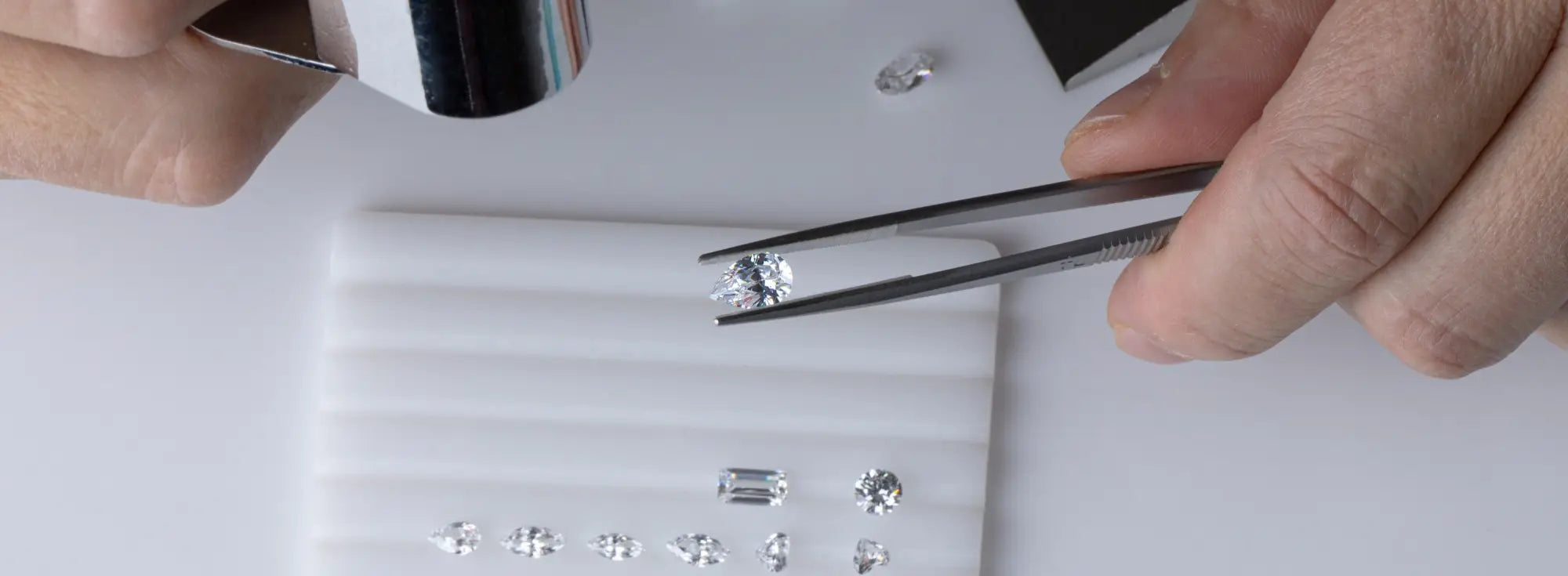 Our quality promise: stone sourcing setting precision and final inspection