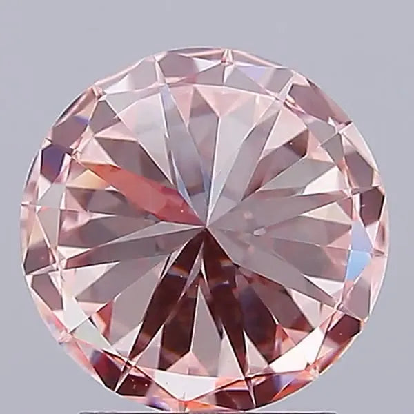 2.25ct Round Lab Grown Diamond (Colour Fancy Intense Pink, Clarity VVS2, Cut ID, IGI Certified)