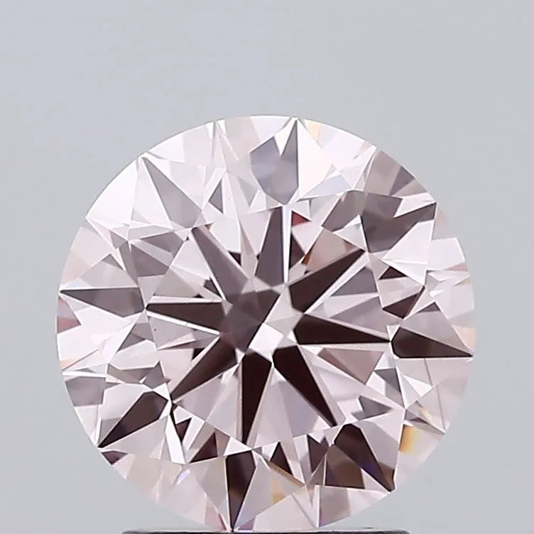 2.24ct Round Lab Grown Diamond (Colour Fancy Pink, Clarity VVS2, Cut ID, IGI Certified)