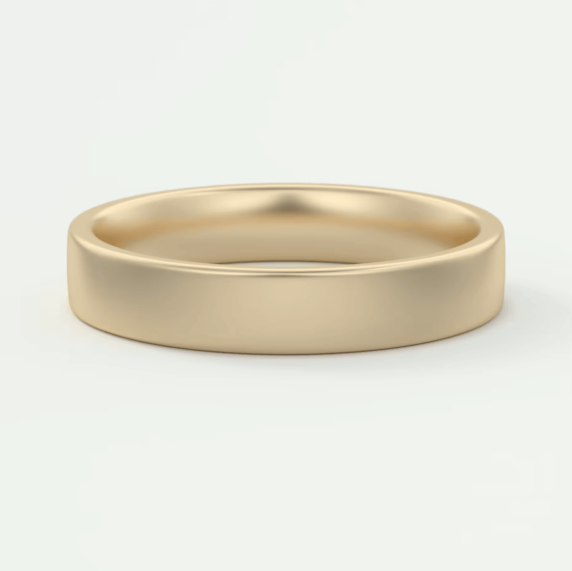 Atlas 4mm Matte Wedding Band – 18K Gold or Platinum