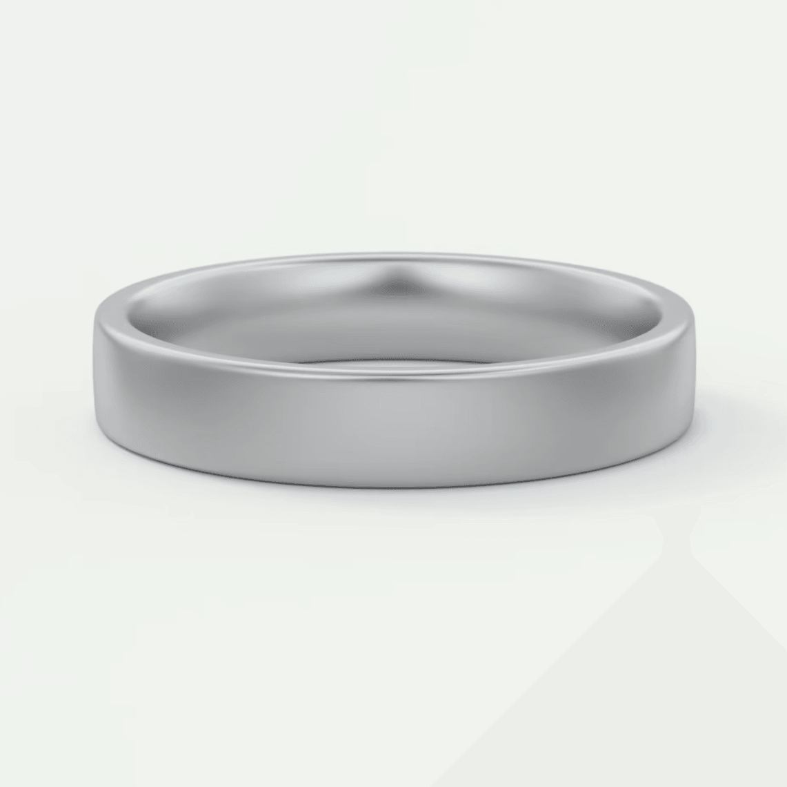 Atlas 4mm Matte Wedding Band – 18K Gold or Platinum