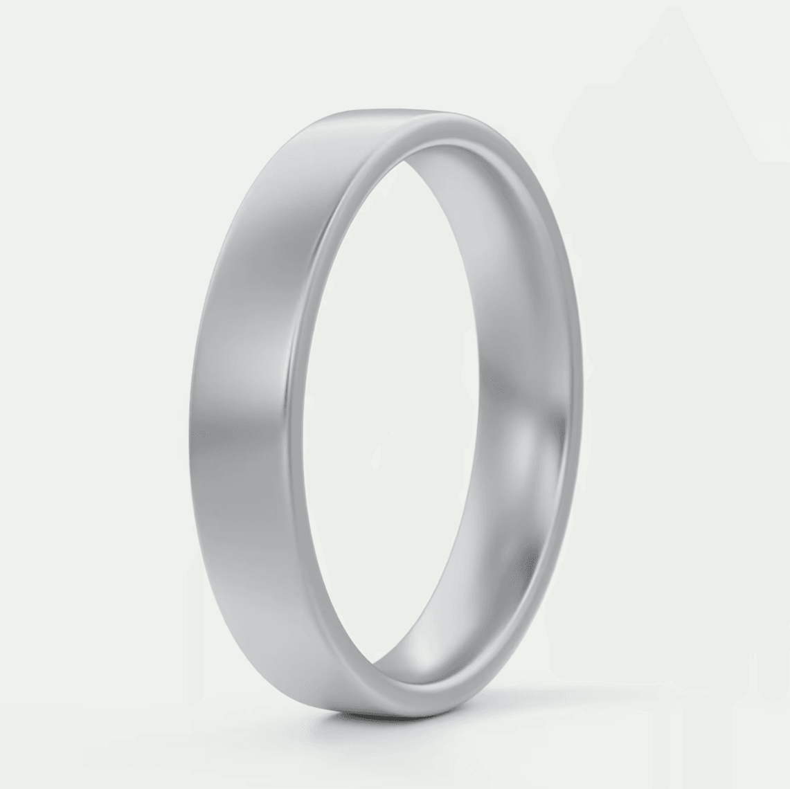 Atlas 4mm Matte Wedding Band – 18K Gold or Platinum