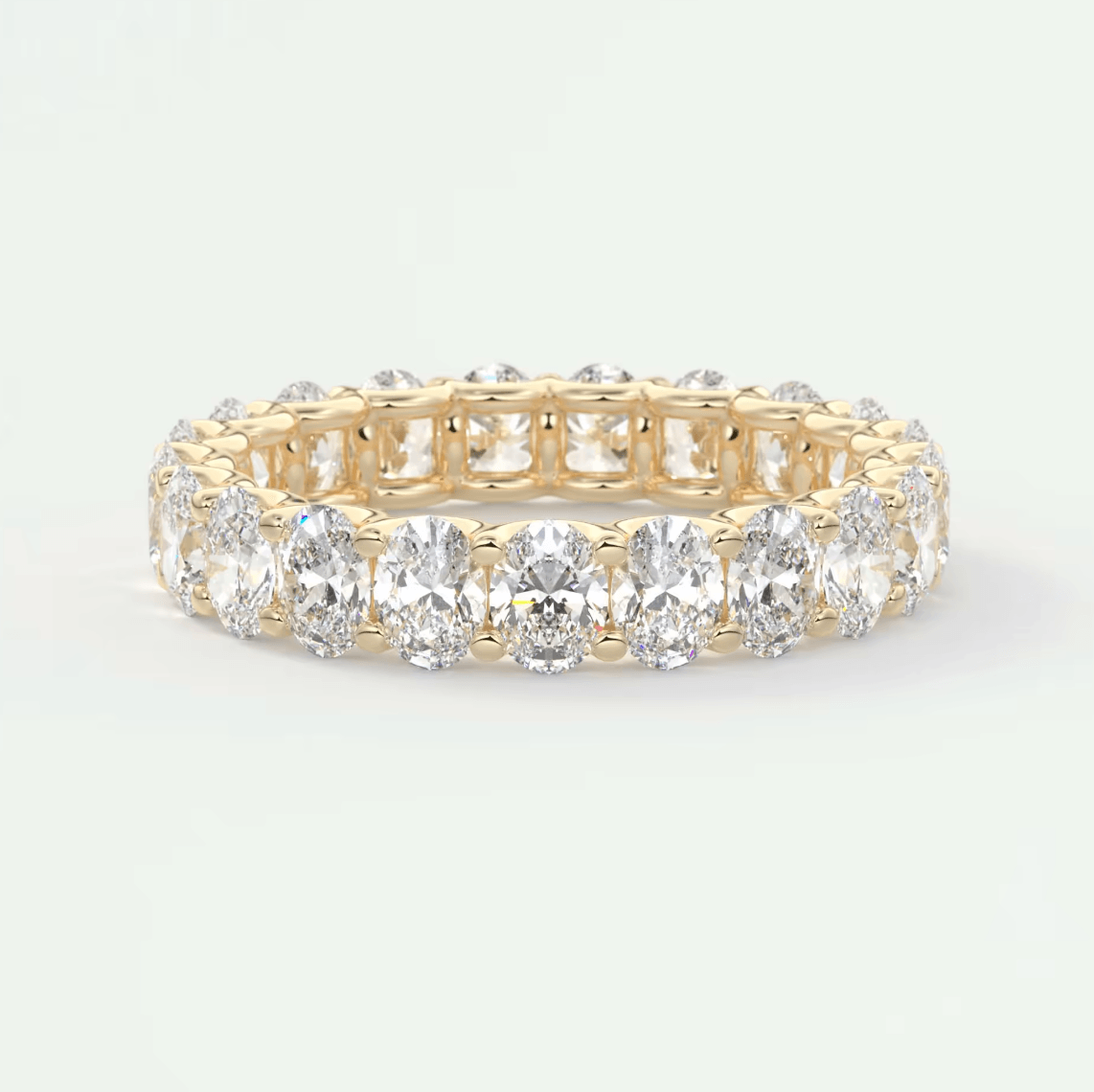 Aurelia Oval Eternity Band – Lab-Grown or Natural Diamonds