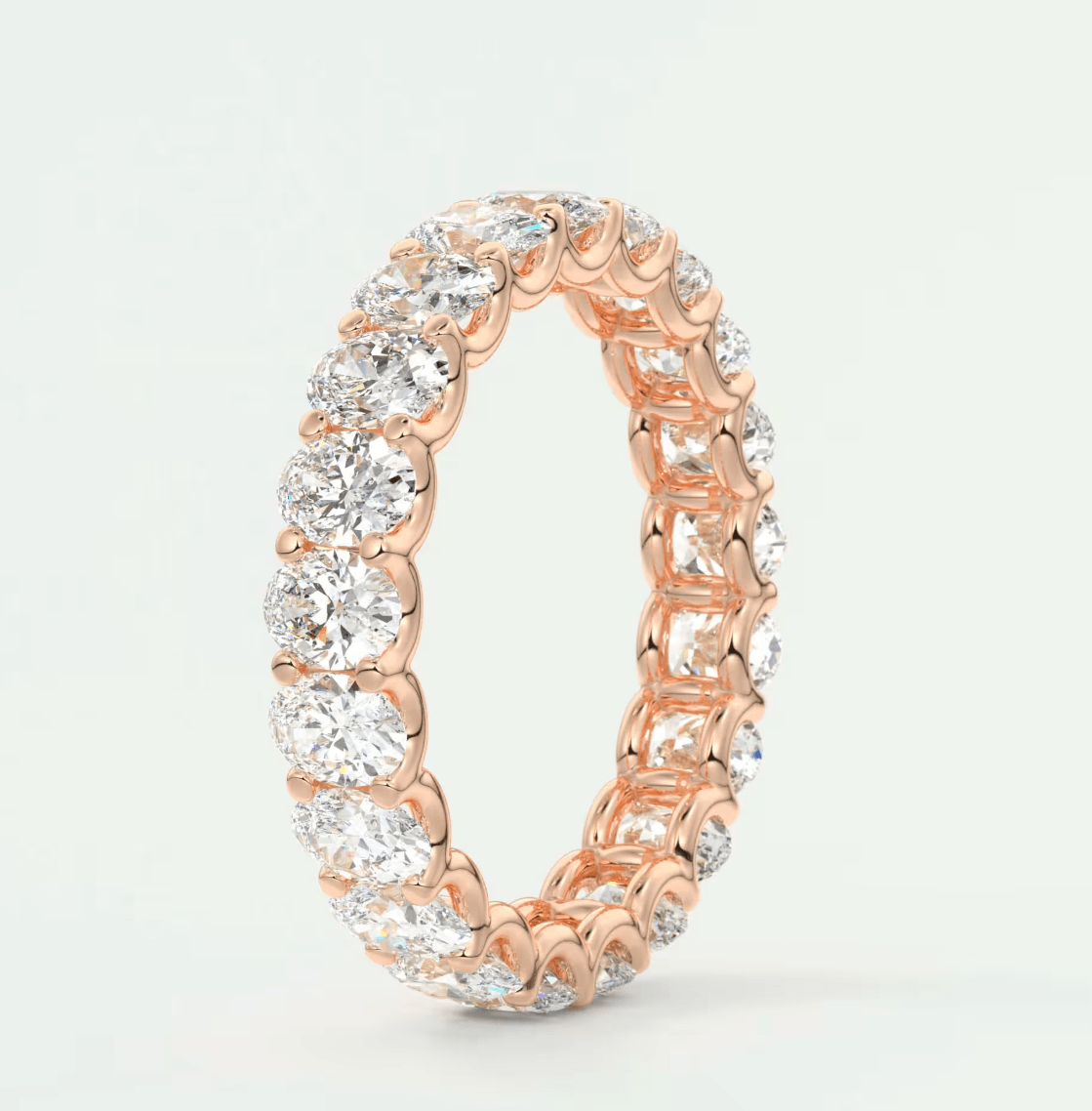 Aurelia Oval Eternity Band – Lab-Grown or Natural Diamonds