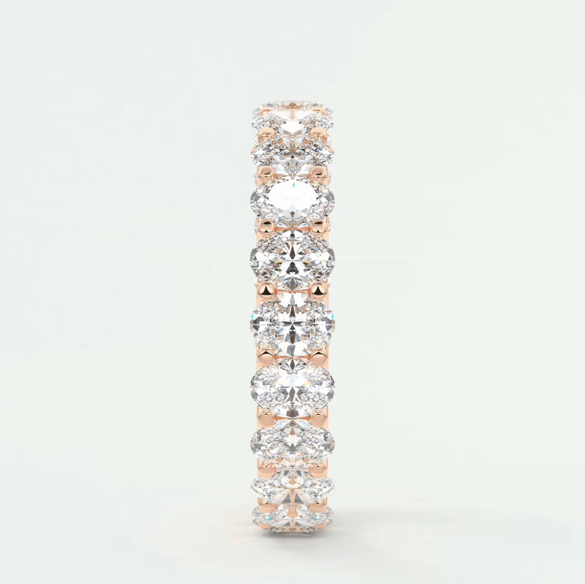 Aurelia Oval Eternity Band – Lab-Grown or Natural Diamonds