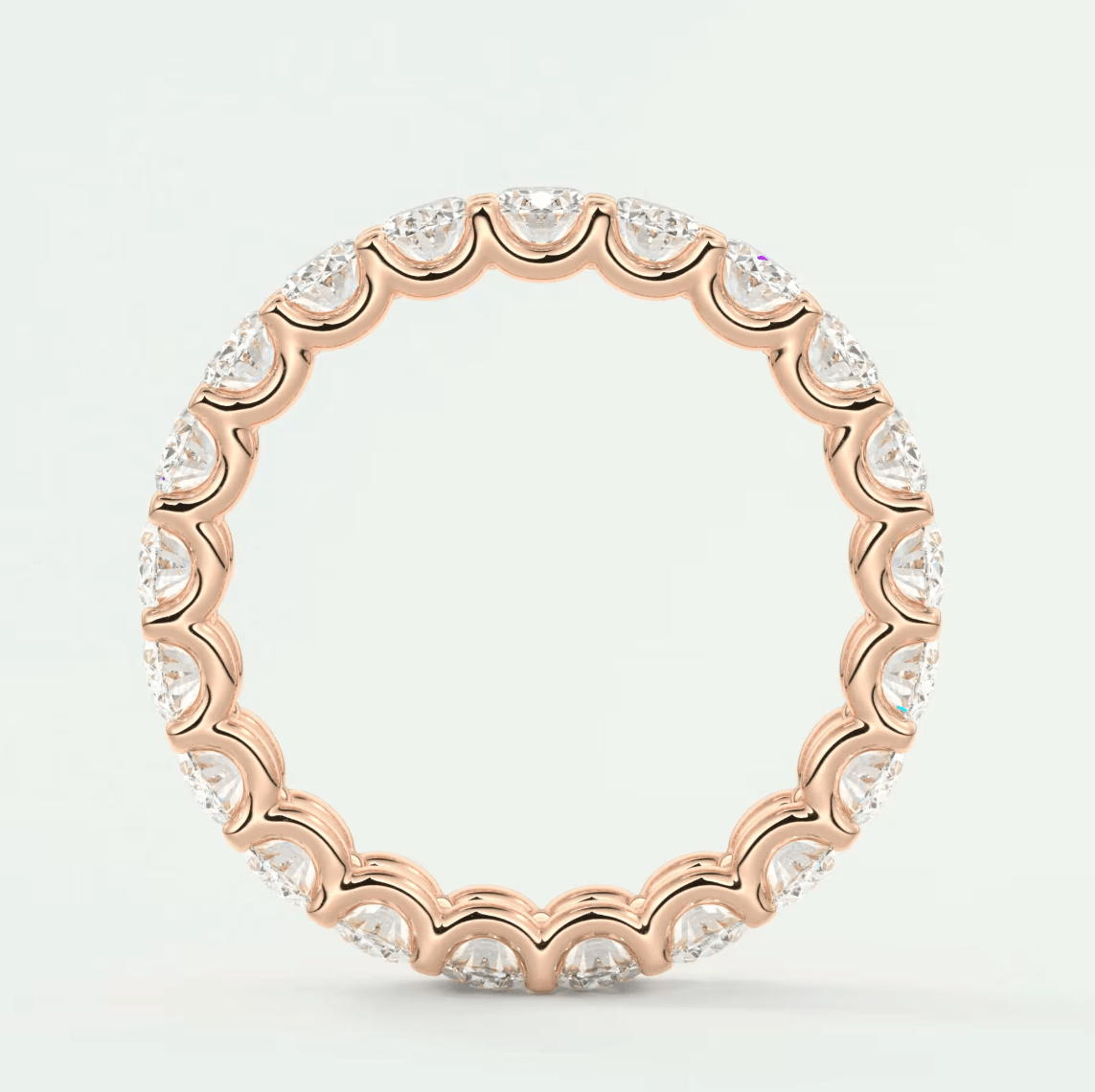 Aurelia Oval Eternity Band – Lab-Grown or Natural Diamonds