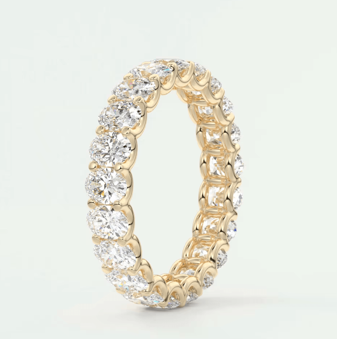 Aurelia Oval Eternity Band – Lab-Grown or Natural Diamonds