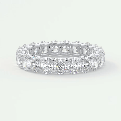 Aurelia Oval Eternity Band – Lab-Grown or Natural Diamonds