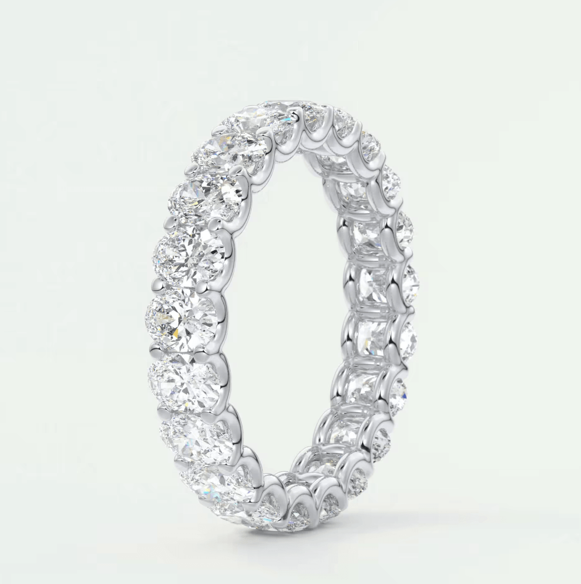 Aurelia Oval Eternity Band – Lab-Grown or Natural Diamonds