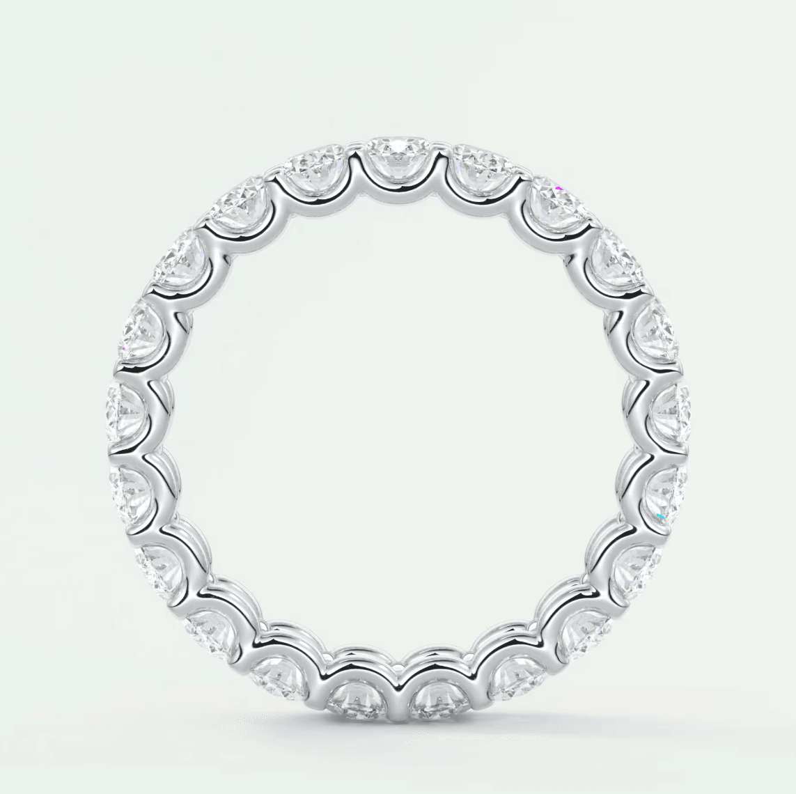 Aurelia Oval Eternity Band – Lab-Grown or Natural Diamonds