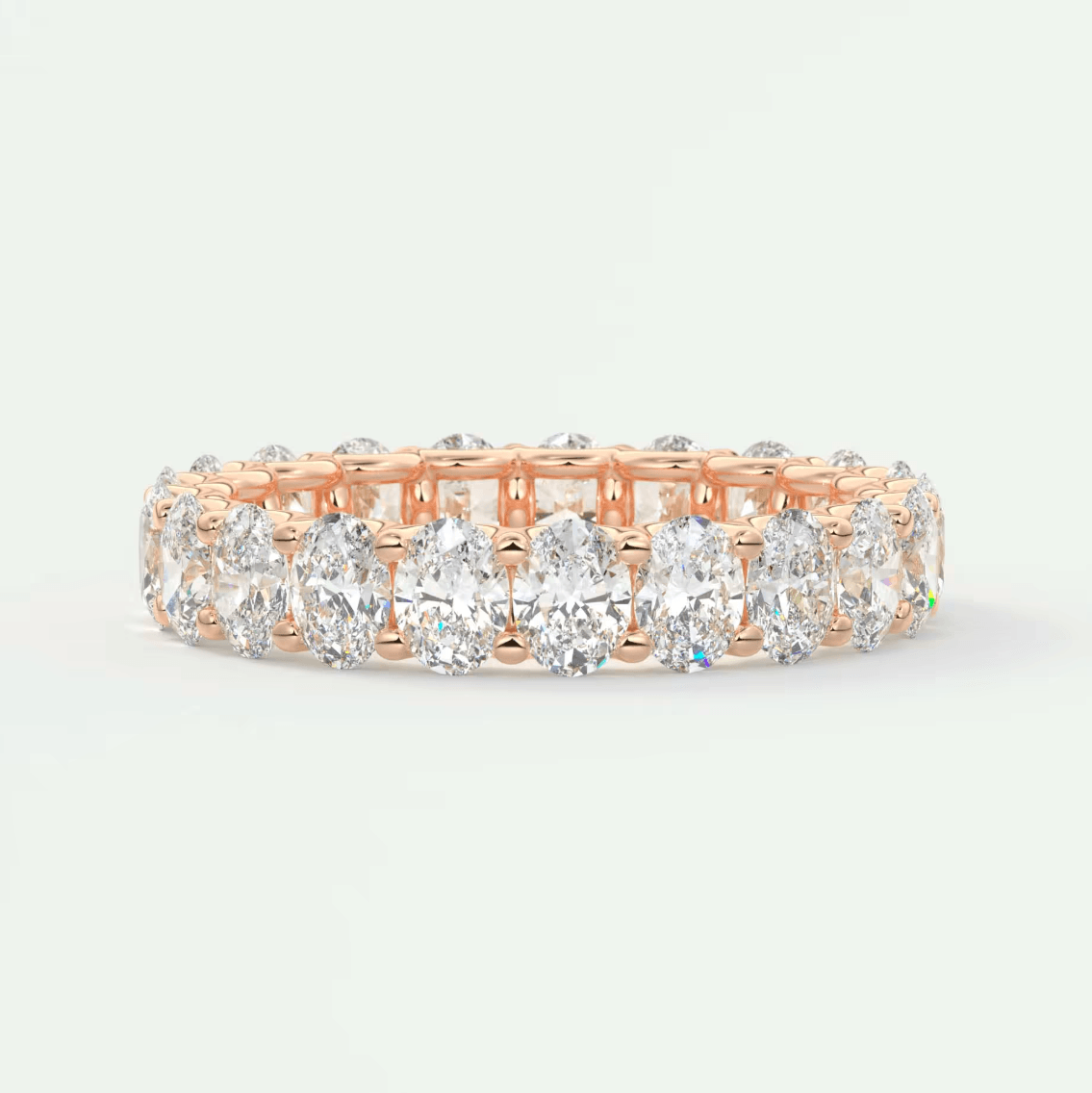 Aurelia Oval Eternity Band – Lab-Grown or Natural Diamonds