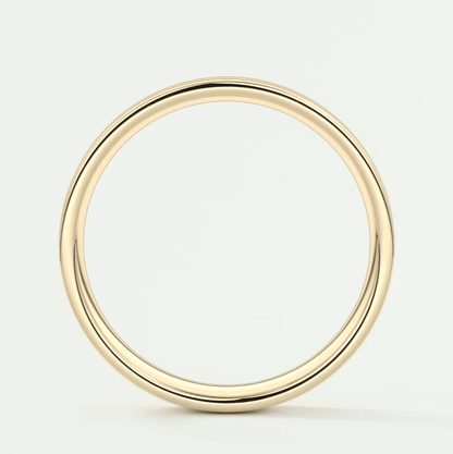 Caspian 4mm Square Wedding Band – 18K Gold or Platinum