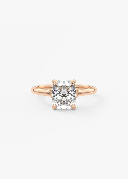 Cassia – Cushion Solitaire with Hidden Pavé