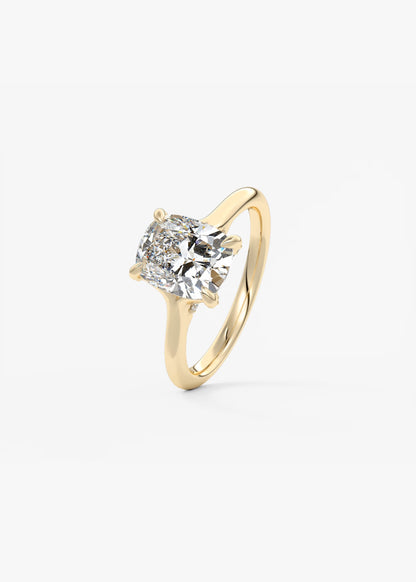 Cassia – Cushion Solitaire with Hidden Pavé
