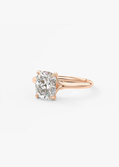 Cassia – Cushion Solitaire with Hidden Pavé