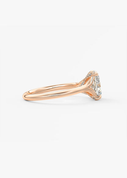 Cassia – Cushion Solitaire with Hidden Pavé