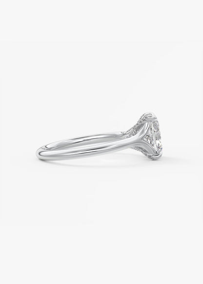 Cassia – Cushion Solitaire with Hidden Pavé