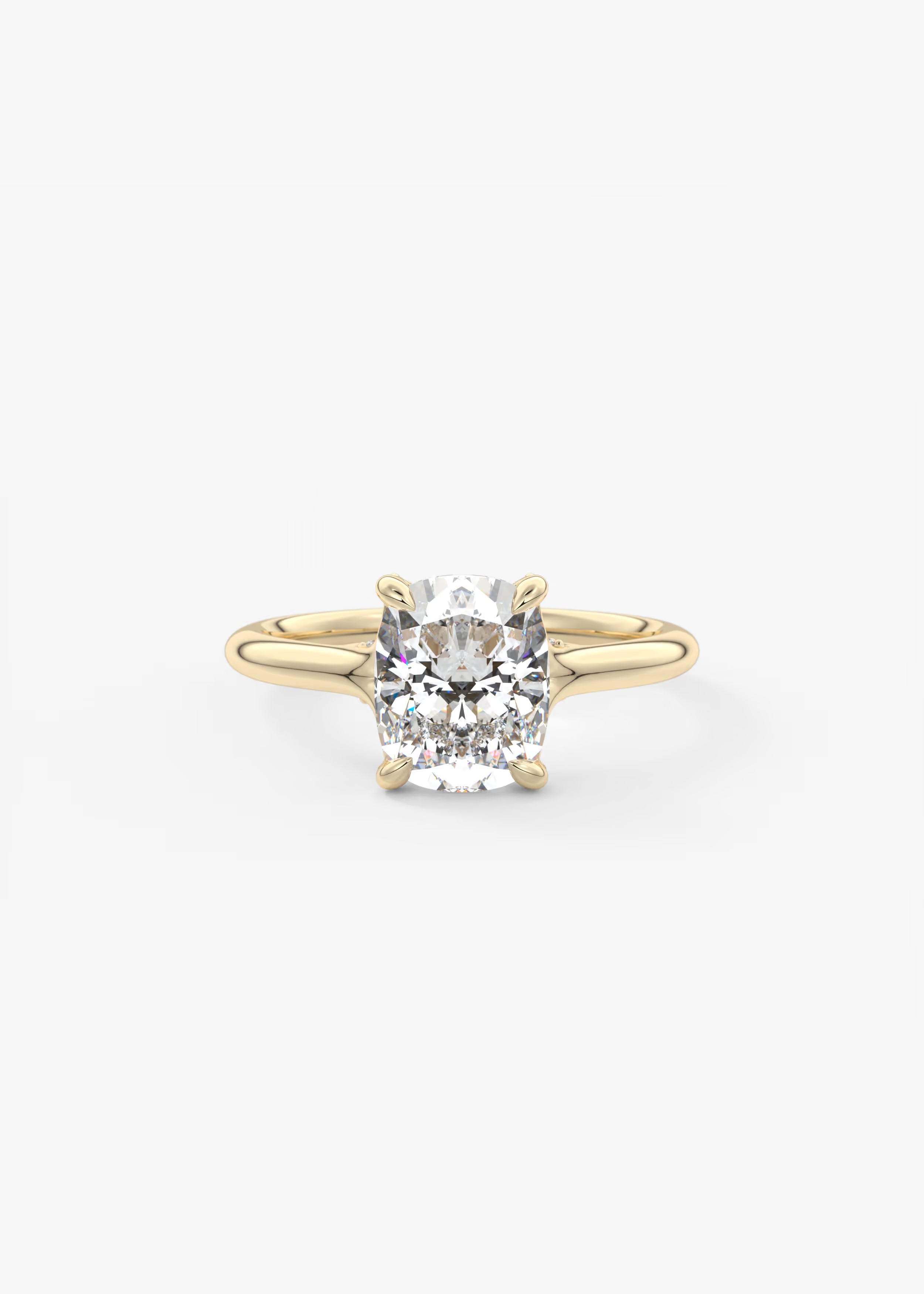 Cassia – Cushion Solitaire with Hidden Pavé
