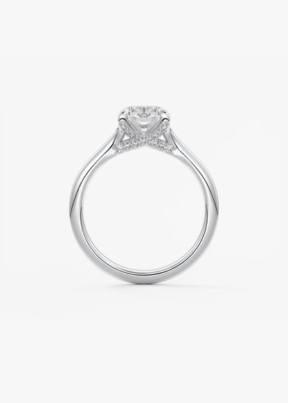 Cassia – Cushion Solitaire with Hidden Pavé