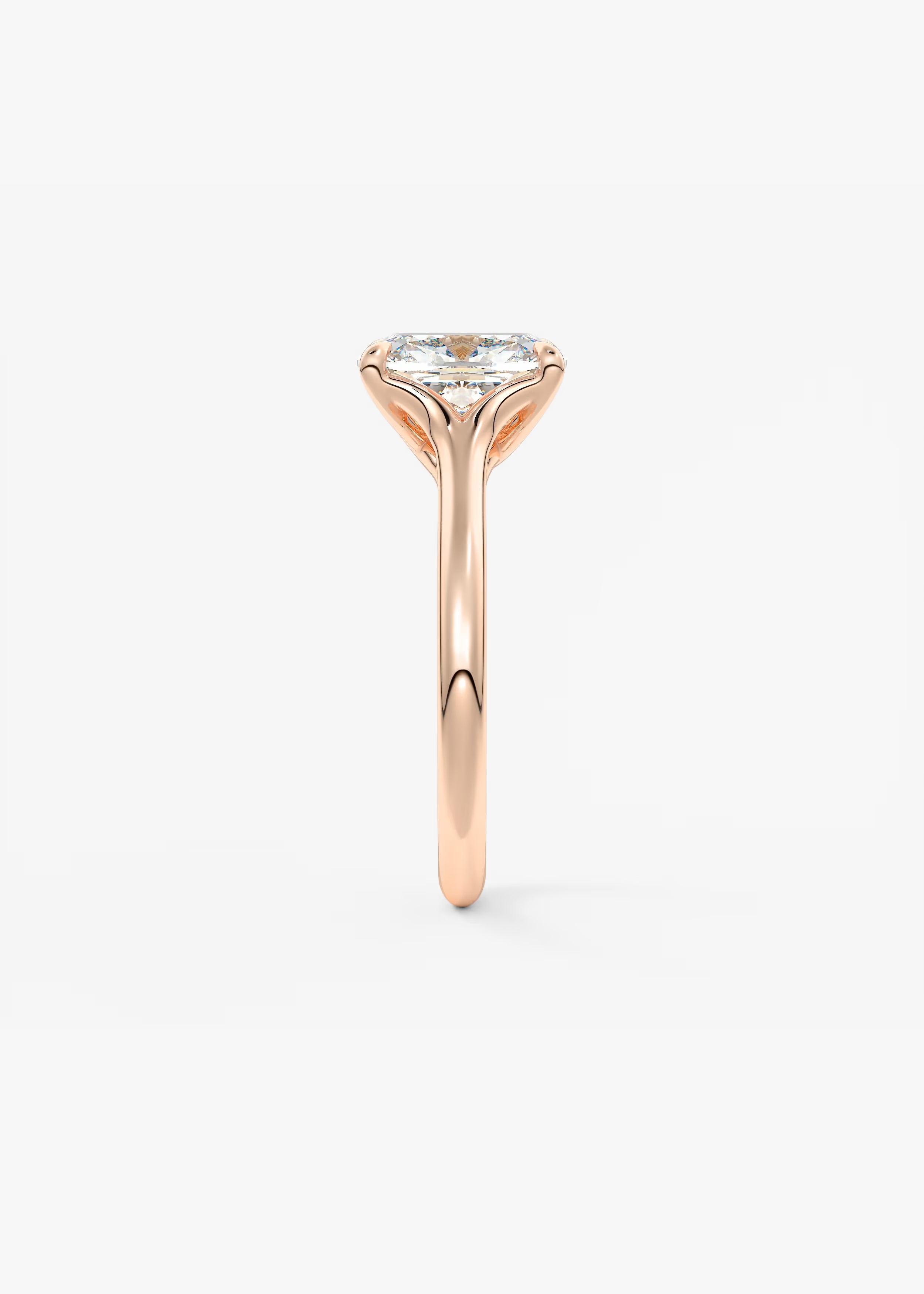 Cassia – Elongated Cushion Solitaire Engagement Ring