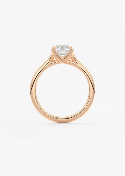 Cassia – Elongated Cushion Solitaire Engagement Ring