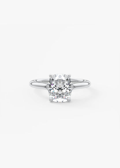 Cassia – Elongated Cushion Solitaire Engagement Ring