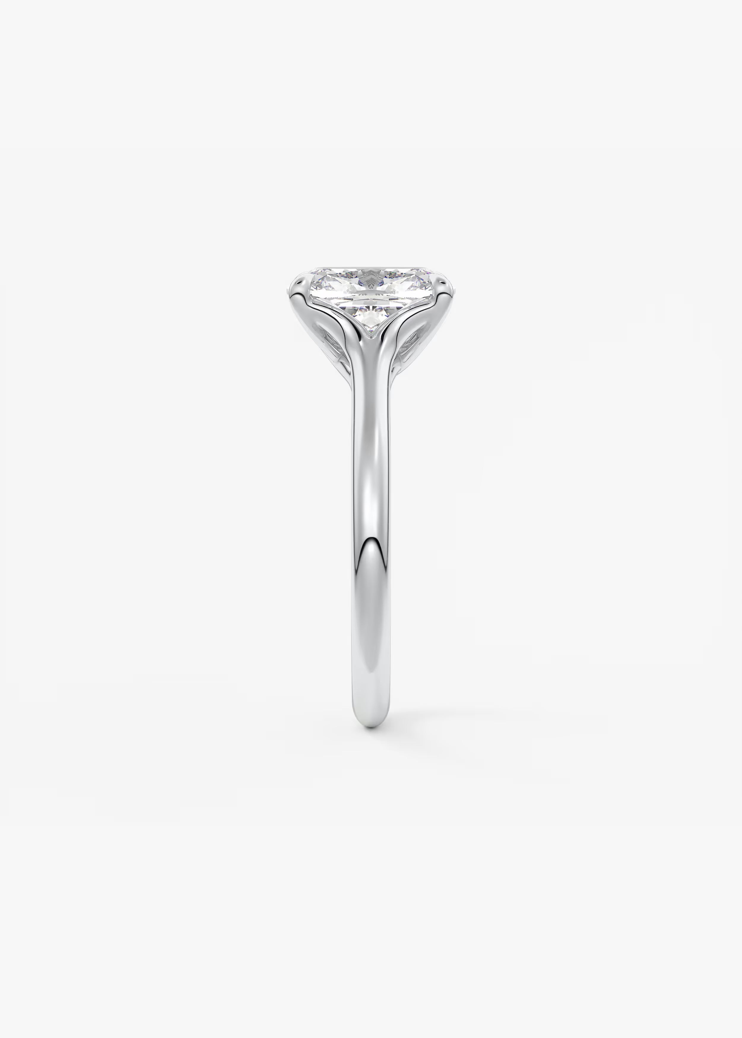 Cassia – Elongated Cushion Solitaire Engagement Ring