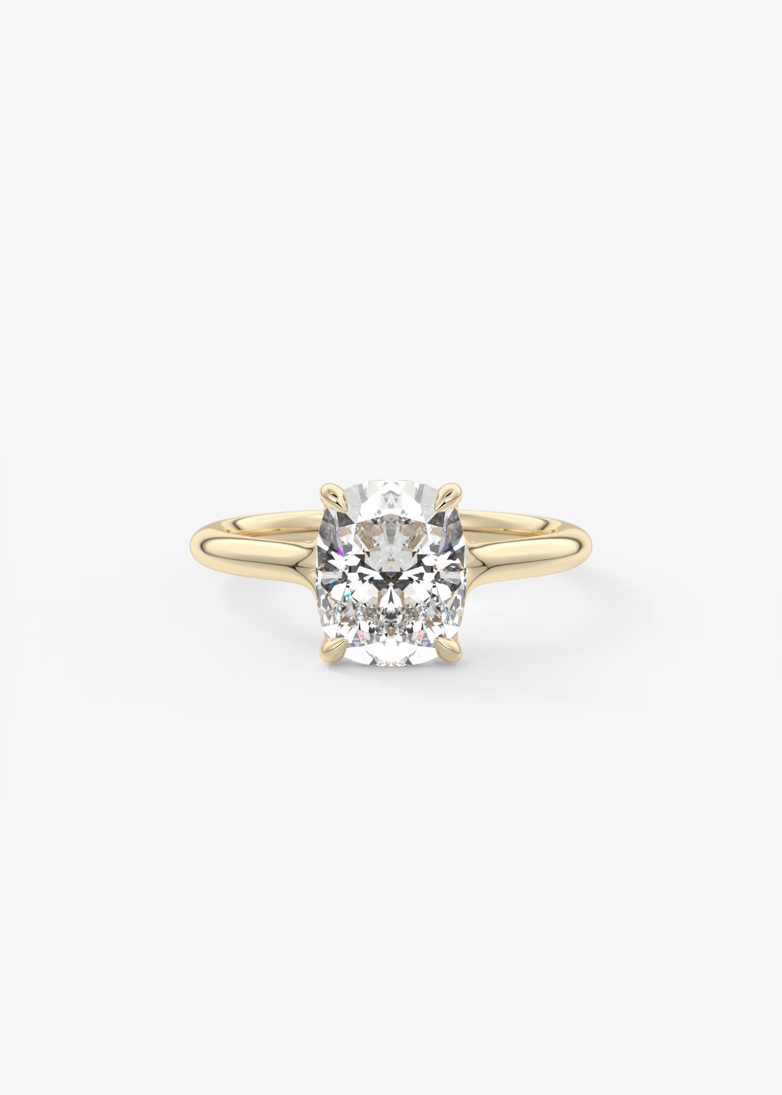 Cassia – Elongated Cushion Solitaire Engagement Ring