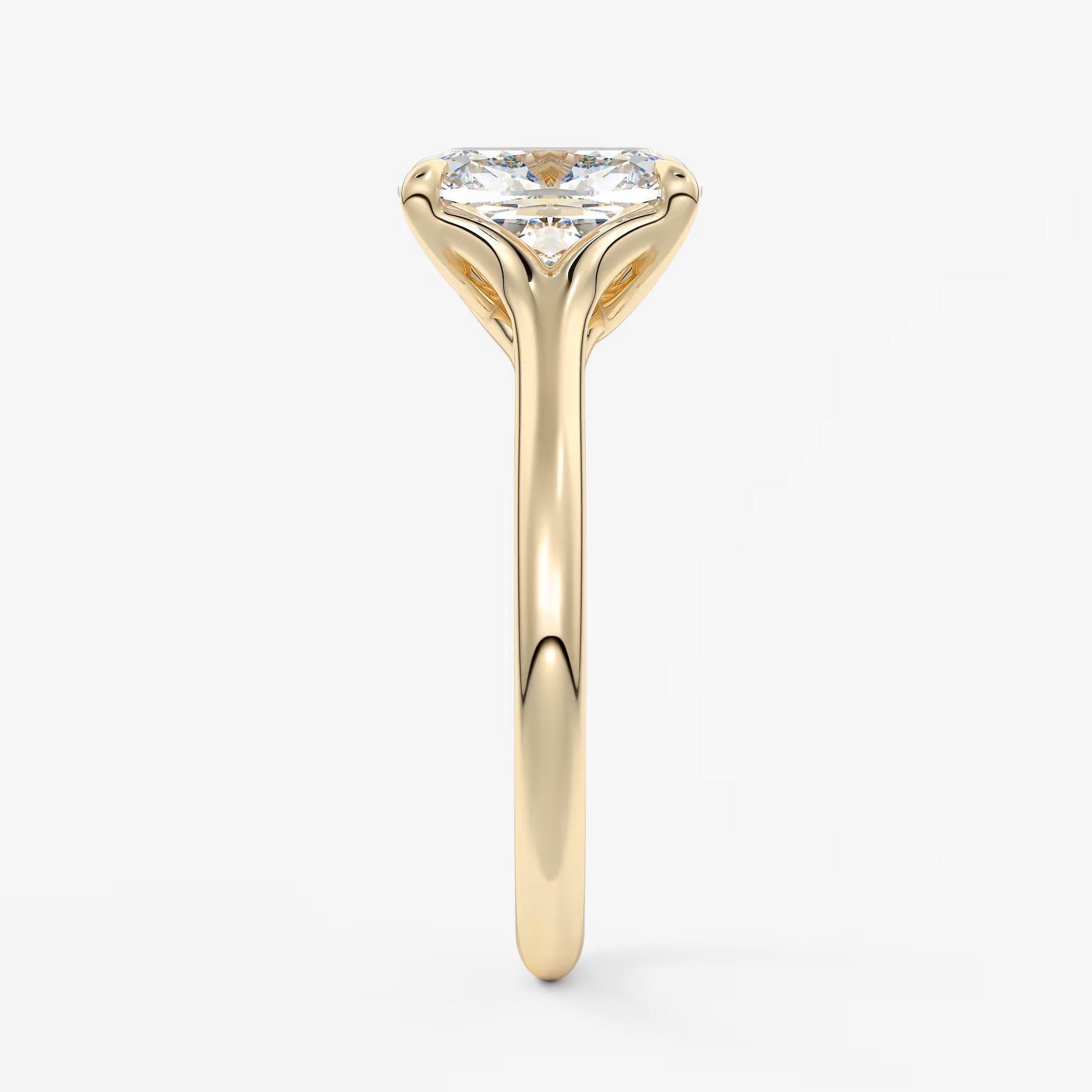 Cassia – elongated cushion solitaire engagement ring