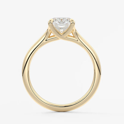Cassia – elongated cushion solitaire engagement ring