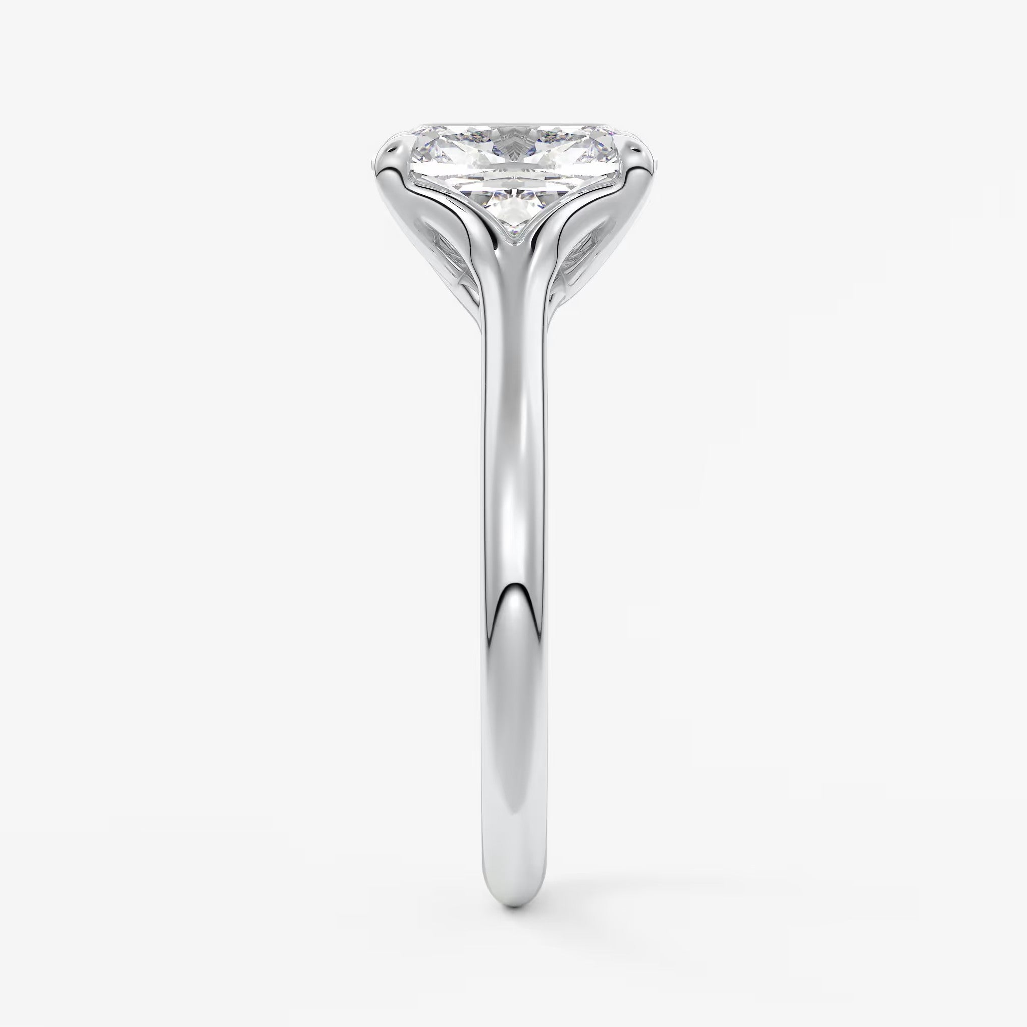 Cassia – elongated cushion solitaire engagement ring