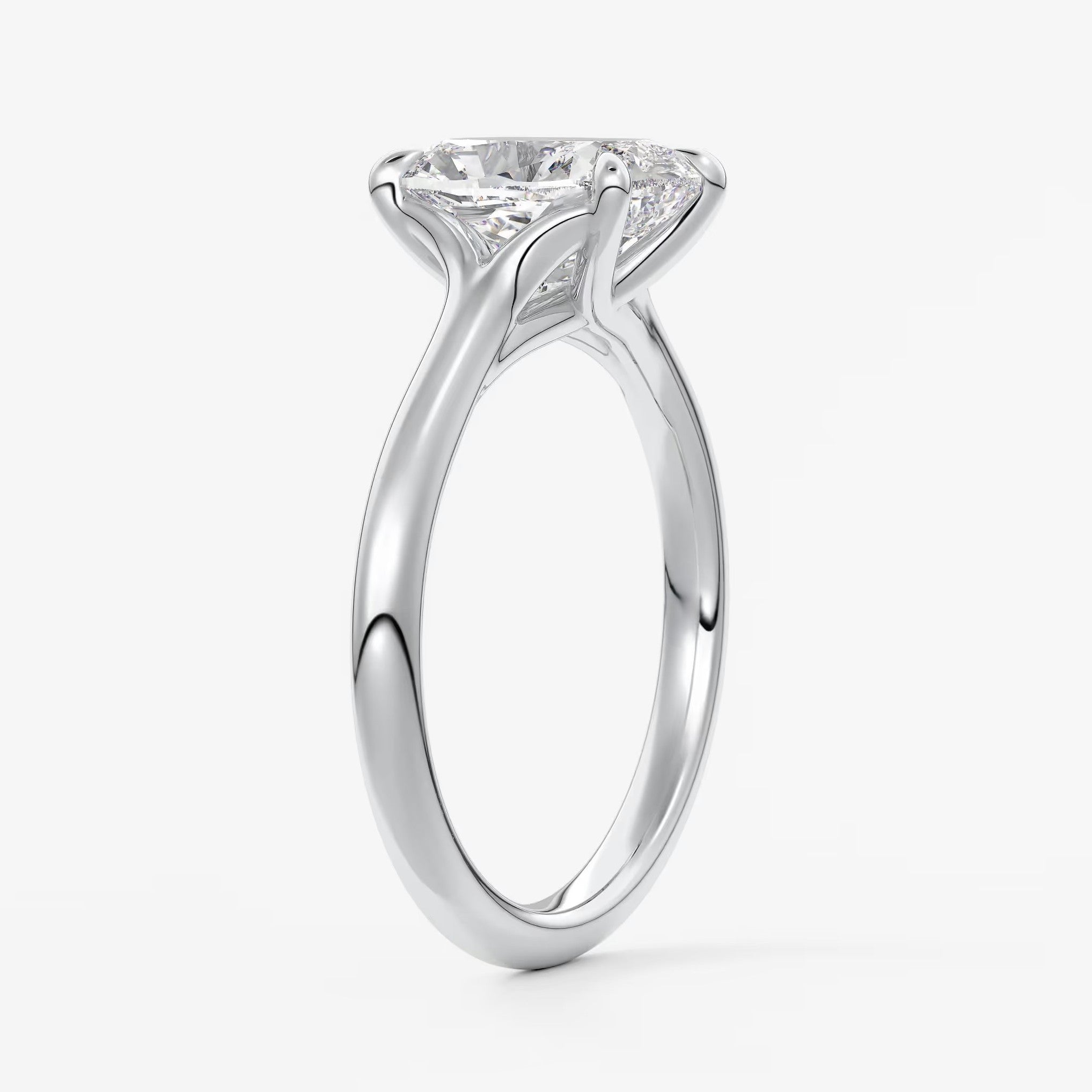 Cassia – elongated cushion solitaire engagement ring