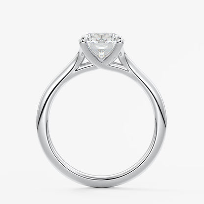 Cassia – elongated cushion solitaire engagement ring